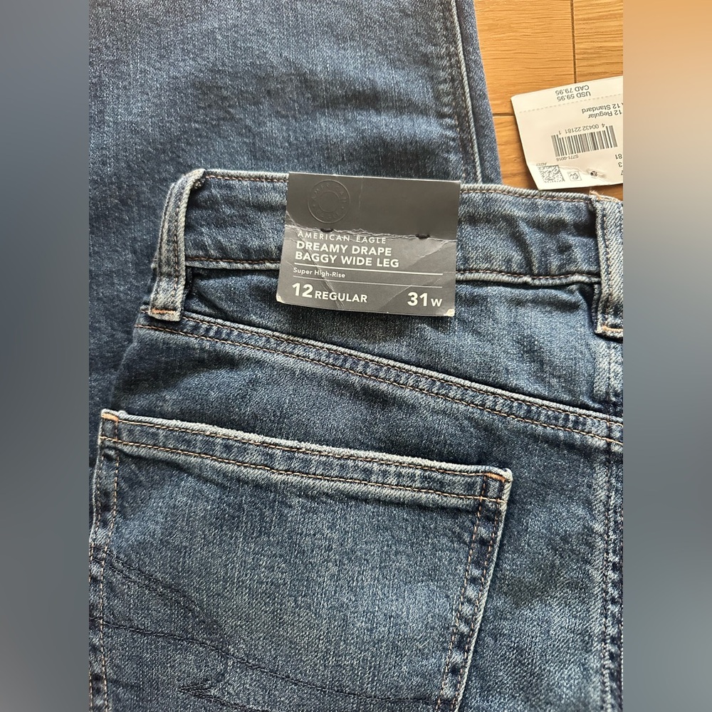American Eagle Outfitters Dreamy Drape Baggy Wide Leg Jean - Picture 10 of 10